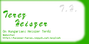 terez heiszer business card